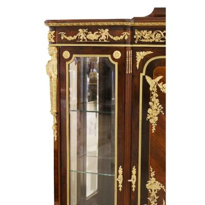 Mahogany And Gilt Bronze Display Cabinet Francois Linke France