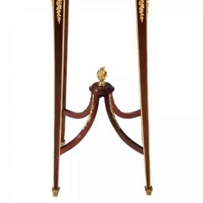 Mahogany And Gilt Bronze Pedestal Console In The Spirit Of Francois Linke 