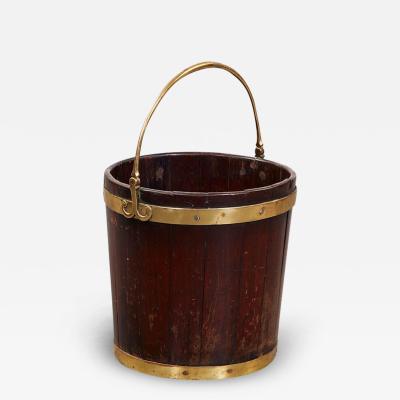Mahogany and Brass Bucket