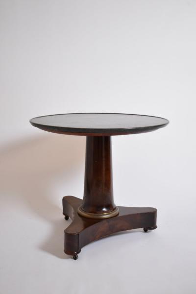 Mahogany pedestal table XIXth c 