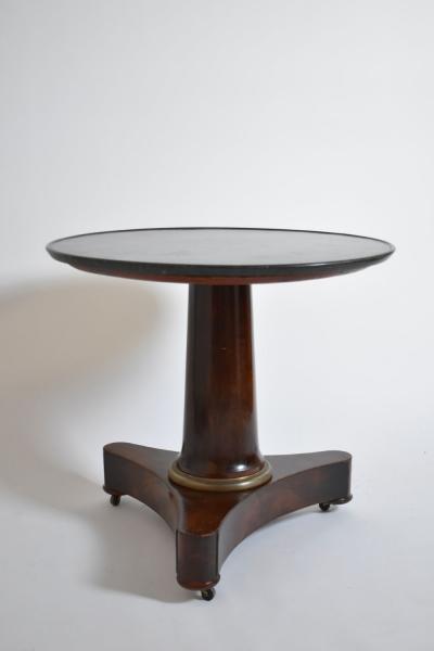 Mahogany pedestal table XIXth c 