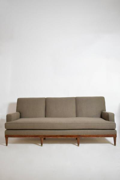 Maison Jansen three seats sofa 1960s 