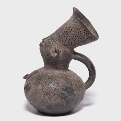 Mangbetu Terracotta Ceremonial Jug