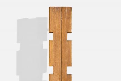 Marco Comolli Bookcase with Wood and Metal Italy 1950s
