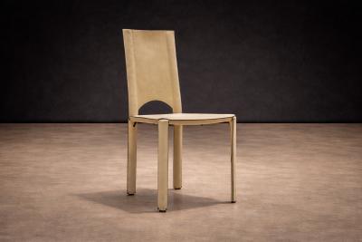 Mario Bellini Brazilian Modern Set of 4 Chairs in Suede Mario Bellini 1970s
