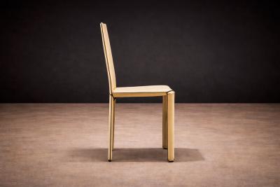 Mario Bellini Brazilian Modern Set of 4 Chairs in Suede Mario Bellini 1970s Lot 20A
