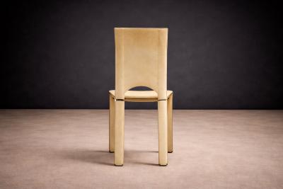 Mario Bellini Brazilian Modern Set of 4 Chairs in Suede Mario Bellini 1970s Lot 20A