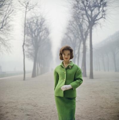 Mark Shaw Mark Shaw HENRIETTA TIARKS AMONG THE TREES WEARS CRAHAY FOR RICCI PARIS 1959