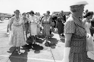 Mark Shaw Mark Shaw Jackie With Ladies in Floral Dresses 1959
