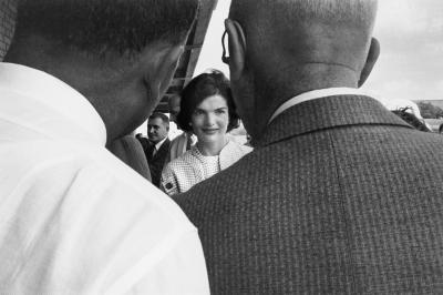 Mark Shaw Mark Shaw Jackie on the Campaign Trail With Two Heads 1959