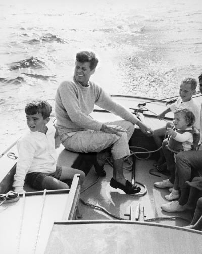 Mark Shaw Mark Shaw Kennedy JFK Sailing Off Hyannis Port 1959