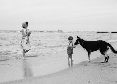 Mark Shaw Mark Shaw Kennedy Jackie and John Jr With Clipper 1963