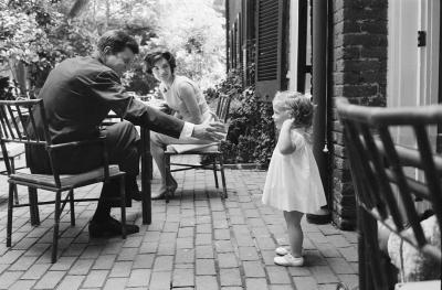 Mark Shaw Mark Shaw Kennedys JFK With Jackie and Caroline at Breakfast