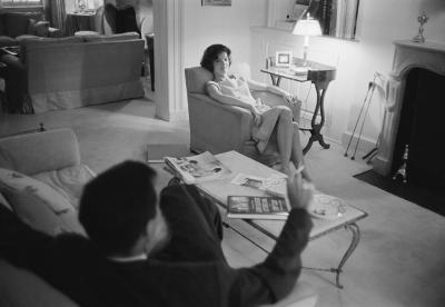 Mark Shaw Mark Shaw Kennedys JFK and Jackie Relax While Smoking