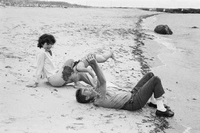 Mark Shaw Mark Shaw Kennedys John Lifts Caroline on Beach