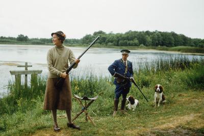 Mark Shaw Mark Shaw MME Rigaud With Spaniel France 1957