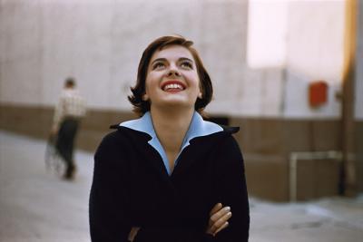 Mark Shaw Mark Shaw NATALIE WOOD BACKLOT PORTRAIT IN BLACK SWEATER 1956