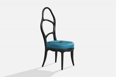 Mattia Bonetti Side Chairs with Aluminum and Hide Italy 2009
