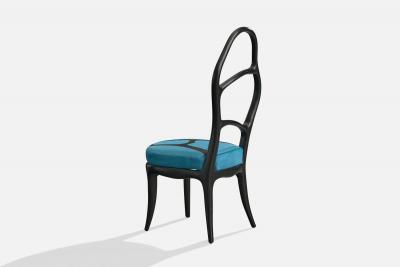 Mattia Bonetti Side Chairs with Aluminum and Hide Italy 2009