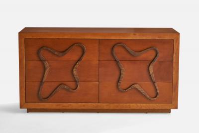 Maximilian For Karp Furniture Co Dresser with Walnut and Plywood USA 1950s
