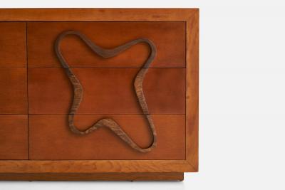 Maximilian For Karp Furniture Co Dresser with Walnut and Plywood USA 1950s