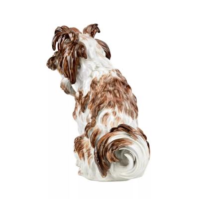 Meissen Porcelain Figure Of A Lapdog Germany Meissen