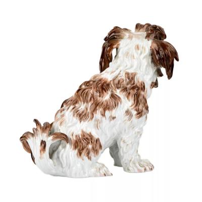 Meissen Porcelain Figure Of A Lapdog Germany Meissen