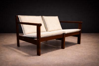 Michel Arnoult Ouro Preto Loveseat in Imbuia Michel Arnoult 1960s Lot 870