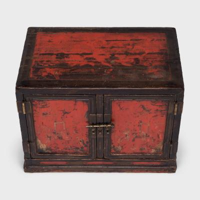 Ming Painted Book Cabinet