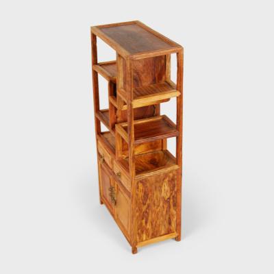 Miniature Huanghuali Etagere Bookcase