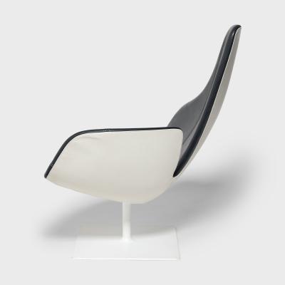 Moroso Urquiola Fjord Relax Armchair in Black Leather