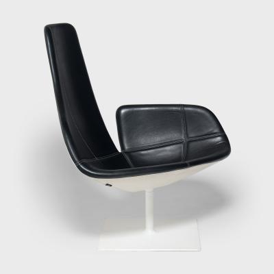 Moroso Urquiola Fjord Relax Armchair in Black Leather