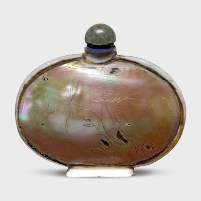 Mother of Pearl and Bone Snuff Bottle