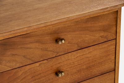 Mount Airy Dresser with Walnut and Brass USA 1950s