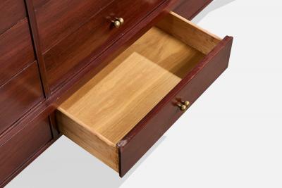 Mount Airy Dresser with Walnut and Brass USA 1950s