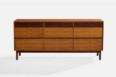 Mount Airy Dresser with Walnut and Burl USA 1950s