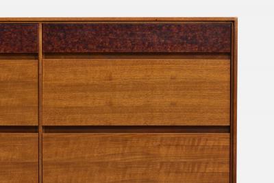Mount Airy Dresser with Walnut and Burl USA 1950s