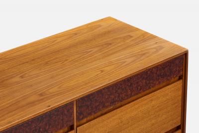 Mount Airy Dresser with Walnut and Burl USA 1950s