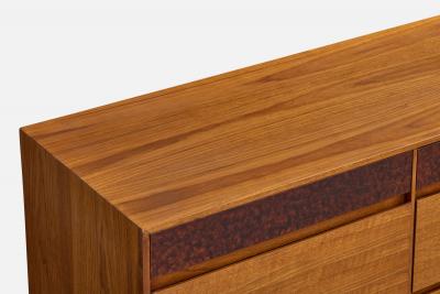 Mount Airy Dresser with Walnut and Burl USA 1950s