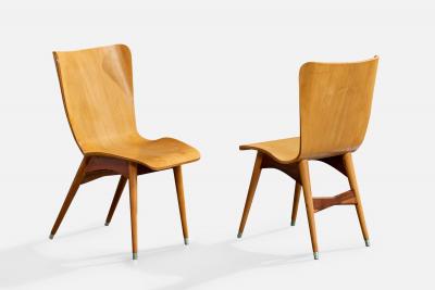 Moveis Cimo Dining Room Chairs with Wood and Metal Brazil 1950s