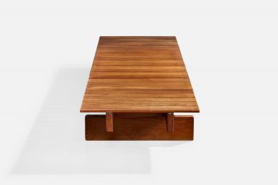 Moveis Maravilha Large Bench in Wood Brazil 1960s