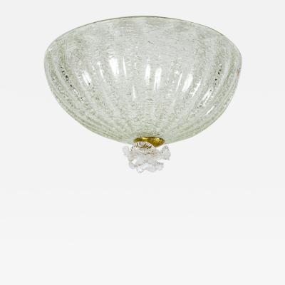 Murano Blown Dome Shaped Flushmount or Pendant 2 Available