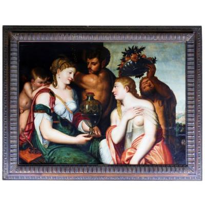 Mythological Scene The Cup Of Ceres Frans Floris De Vriendt 1517 1570 