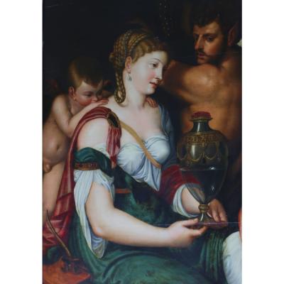 Mythological Scene The Cup Of Ceres Frans Floris De Vriendt 1517 1570 