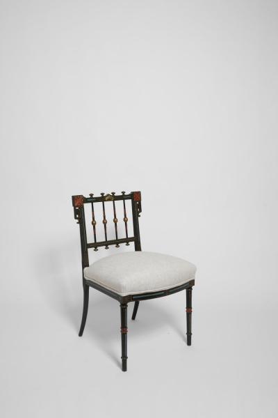 Napoleon III painted armchair 19th c 