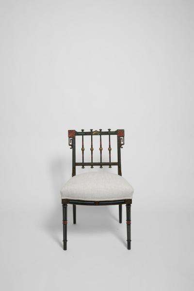 Napoleon III painted armchair 19th c 