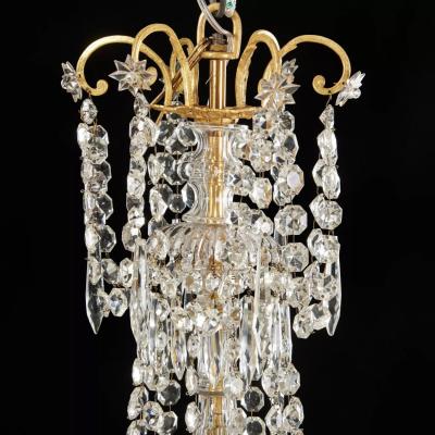 Neo Rococo Chandelier With Baccarat Crystal Drops