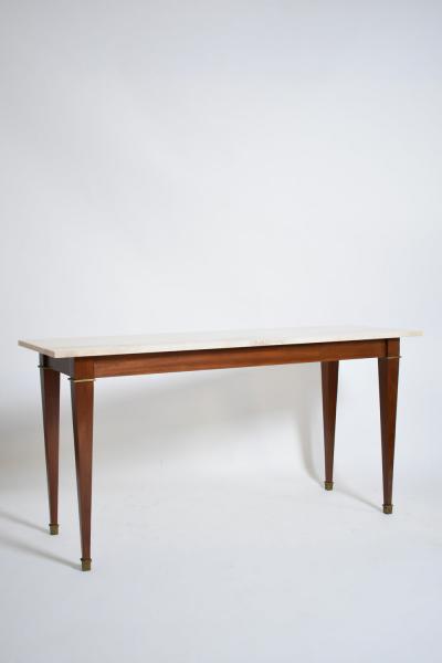 Neoclassical mahogany console table 1960s 