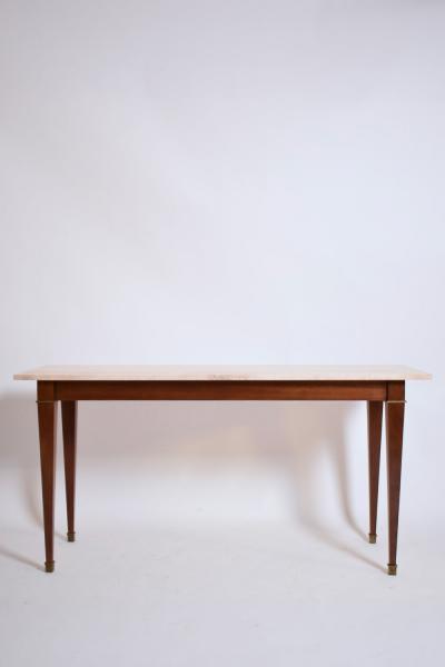 Neoclassical mahogany console table 1960s 