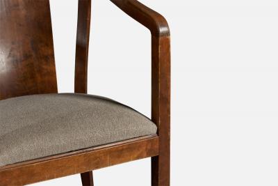 Nordiska Kompaniet Side Chairs with Birch and Fabric Sweden 1919